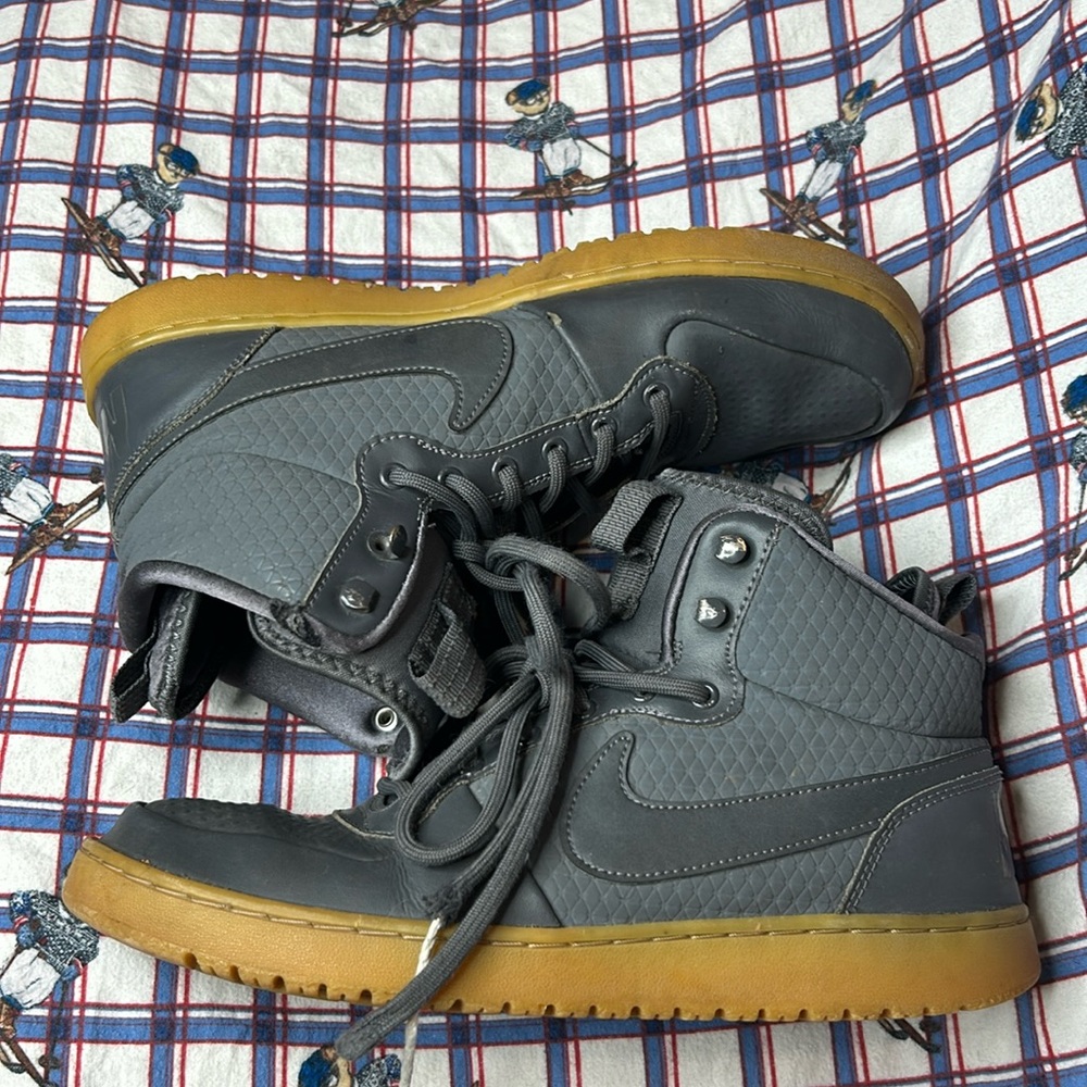 Grey Nike high tops